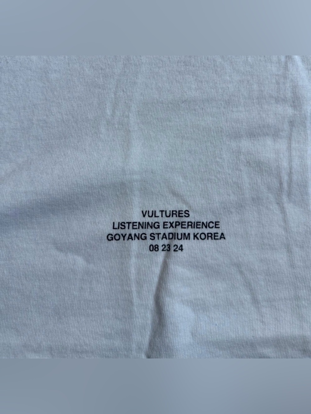 YEEZY VULTURES KOREA EXCLUSIVE II TSHIRT WHITE SZ LG KOREA LISTENING PARTY NEW - Picture 4 of 8